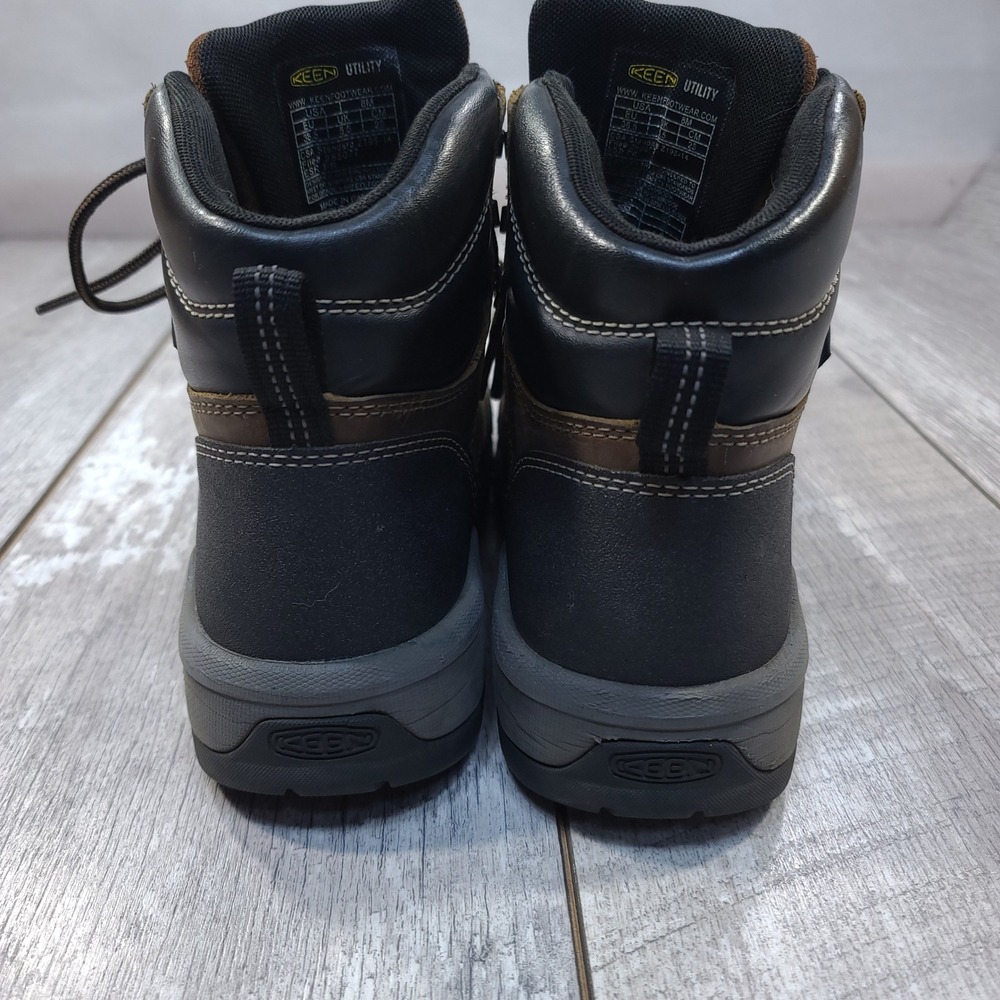 KEEN Utility Work Boots Women 8 Brown Waterproof Carbon Toe Leather Lace Up - Picture 3 of 9